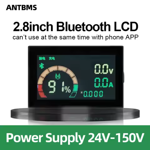 2.8 inch Bluetooth Display for ANT BMS 7-16S 8-20S 22S 24S 30S 32S Power Supply 24V-150V