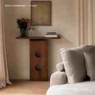 Medieval Style Solid Wood Entrance Table B & B Hotel Back Wall View Table Lonely Wind Corridor Entra