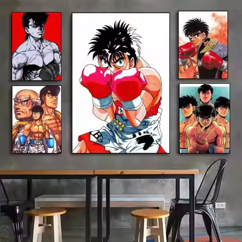 Ippo makunoichi Hajime no Ippo Manga Poster Waterproof HD Art Wall Decal Self-Adhesive Print