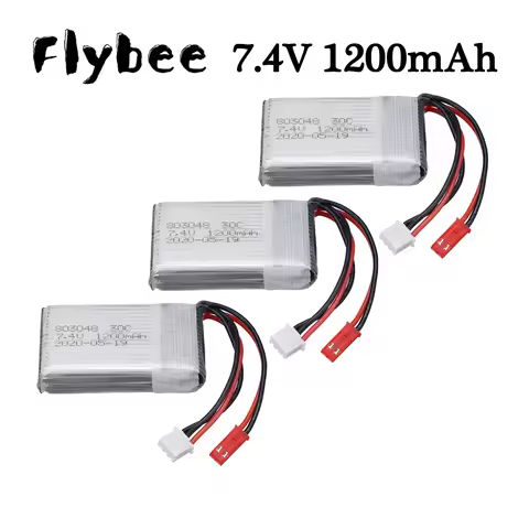 Upgrade 1200mah 7.4V Lipo Battery With JST Plug For MJXRC X600 U829A U829X X600 F46 X601H JXD391 FT0