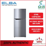 Midea/ ELBA ITALY ER-Q2557IN(GR)  250L 2-DOOR FRIDGE REFRIGERATOR *LARGER THAN SJ176MSS ERG2521 SJ18