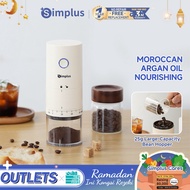 【NEW】Simplus Low-Noise Electric Coffee Grinder | 38 Grind Settings | 25g Bean Wadah | 2000mAh Batter