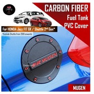 🔥SG SELLER🔥 Honda Jazz/Fit GK GK3 GK5 Shuttle Fuel Petrol Tank 3D Hard Cover Carbon Fiber MUGEN Car Accessories
