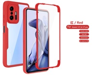 360เคสสำหรับ Xiaomi TPU + PC 11 T Pro แบบใสพร้อมที่ฝาครอบป้องกันหน้าจอสำหรับ Mi11T Mi 11 T 11 T 11 T