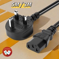3 PIN 3M / 5M /UK Plug/ Automatic Mahjong Table Cable / Wire /SG Plug