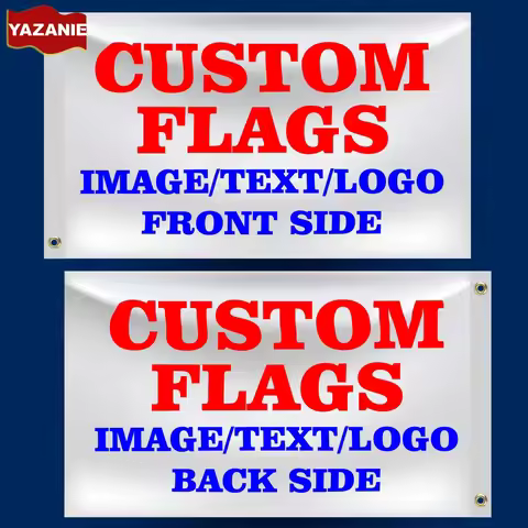 Custom Flag 3x5 4x6 5x8 6x10FT Make Your Own Flag with Photo Text Logo Image Single Double Sided Per