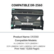 Compatible Brother Drum DR-2560 DR2560 DCP-L2640dw, DCP-L2680dw, MFC-L2805dw, MFC-L2885dw, HL-L2460d