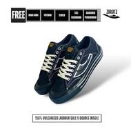 Sepatu Pria Wanita Zirotz Black Underground Flexion Sneakers Canvas Casual Shoes