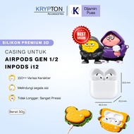 [PROMO 11.11] CASE AIRPODS 1/2 PREMIUM CHARACTER Cute Bluetooth Earphone Headset With 3D Character C