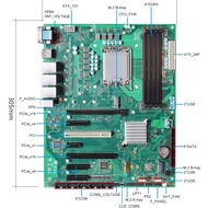 Paiqin 12/13 Generation ATX Industrial Control Motherboard H/Q670 Multi-Serial Port with PCIe Visual