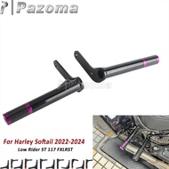 FXLRST Crash Bar Frame Protector Bumper Motorcycle Rear Saddlebag Guard For Harley Softail Low Rider