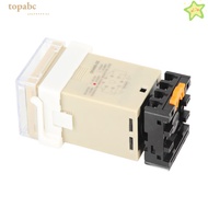 GORROS Time Relay, DH48S‑2Z 0.01S-99H99M Digital Time Relay, Precision Timing with Socket Base 220V 