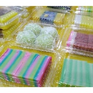 [100pcs±] OPS Clear Tray - OPS-H3/1H/2H/3H Bekas Kuih Bakery Disposable Plastic Tray Clear Food Box