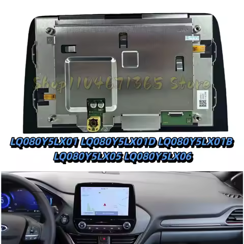 LQ080Y5LX01B LQ080Y5LX05 06 8 Inch LCD Display With Touch Screen for Ford Escsport Fiesta Puma Trans