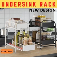 [✅SG Ready Stock] 🔥[LOWEST] Under Sink Rack/ Kitchen Shelf Storage / Spice Organizer / Kitchen Cabinet Drawer /Organizer
