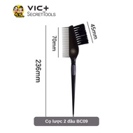 Double-headed dye comb, Balayage dye brush and VIC+ Secret Tools hair dye accessories