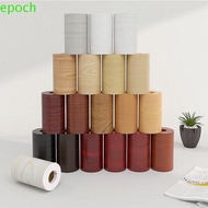 EPOCH Wood Grain Tape, 10cmx10m Thicken Floor Sticker Patches, Skirting Home Decor Waterproof PVC Wall Border Sticker Wood Grain Repair