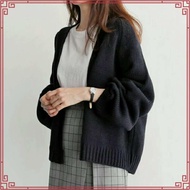 ANVERS | Women Poppy Casual Loose Long Sleeve Korean Knitted Cardigan Sweatshirt SW0006