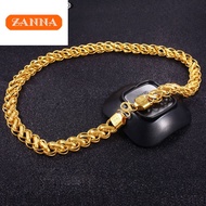 Simple Fashion 916 Gold Original 8MM/10MM/12MM Chain kalung lelaki lelaki keren Necklace Jewelry Gif