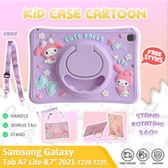 Samsung Galaxy Tab A7 Lite 8.7 2021 T225 Soft Case Lucu Casing Stand Casing Tablet Cover Kid Anak