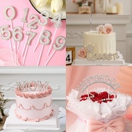 - Diamond Pearl Age Number 0-9 Happy Birthday Queen MomTopper