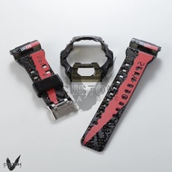 (Vcustom) G8900 CUSTOM PRINTING " YEEZY BOOST " RED BAND AND BEZEL WATCH STRAPS