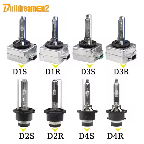 Buildreamen2 2 X 35W HID Xenon Light Bulb D1S D1C D2S D2C D2R D3S D3R D4S D4R 4300K 6000K 8000K 1000