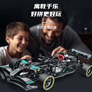 】เข้ากันได้กับเมอร์เซเดสเบนซ์ F1รุ่นรถแข่ง LEGO 1:8ชุดประกอบบล็อคก่อสร้างกลุ่มกลไกของเล่นก่อสร้างของ