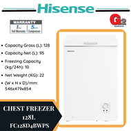 HISENSE CHEST FREEZER 128L FC128D4BWPS (READY STOCK)-HISENSE WARRANTY MALAYSIA