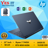 HP Victus Gaming 15.6 inch Laptop BLUEBLACK ( Ryzen 7 7445H / 16GB RAM / 512GB SSD / RTX 4050 / H24+