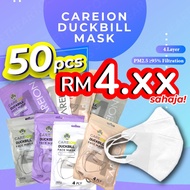 ZERO DEGREE Ready Stock Duckbill Mask 3D Headloop Disposable Mask 50pcs Hijab 6D Mask Face Mask