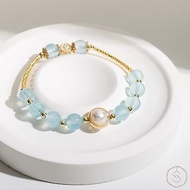 小黛安娜 | 海藍寶 珍珠 | 天然水晶手鍊