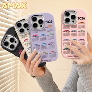 Fashion 2026 Calendar Phone Casing For Realme C1 C2 C3 C11 C12 C15 C25 C25S C21 C21Y C25Y C35 C51 C5
