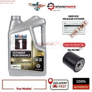 120766 Mobil 1™ Extended Performance SAE 5W-30 Fully Synthetic Engine Oil (4.73L) Protects 20K Miles
