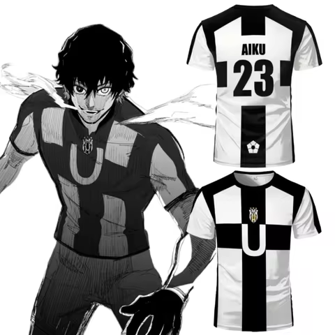 AIKU Cosplay Costume Shirt Anime Blue Lock Cosplay Costumes UBERS Football Jersey 23 Oliver Aiku Soc
