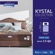 Midas ที่นอนสปริงไฮบริด รุ่น Kystal หนา 11นิ้ว เสริมยางพาราสังเคราะห์ แถมฟรี หมอนหนุนสุขภาพ ส่งฟรี
