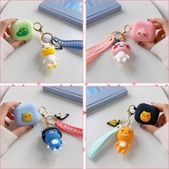 Kakao friends doll pendant compatible AirPods3 earphone cover for compatible AirPods(3rd) case 2021 new compatible AirPods1 earphone protective case compatible AirPods 3rd case compatible AirPods Pro case compatible AirPods2