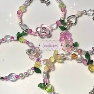 Fairy bracelet ' beads bracelet ' bead bracelet ' beads flowers ' aesthetic bracelet