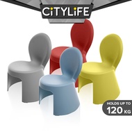 Citylife Sturdy Stackable Kids or Adults Stool Chair with Backrest - (Hold Up To 120kg) D-2123