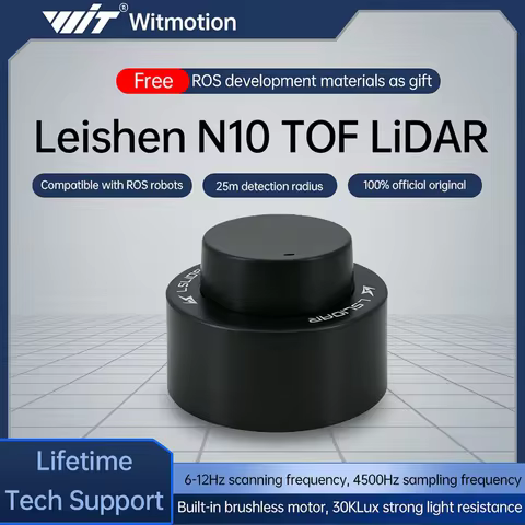 Lslidar N10 360° TOF Lidar Sensor 25m Waterproof Anti-glare Laser Radar Support ROS1 ROS2 Indoor Out