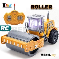 RC Car Road Roller Bulldozer Excavator Remote Control Construction Truck Car 4 Channel Kids Toy Truc