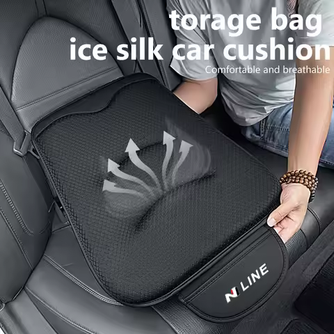 Car Ice Silk Cushion Front Rear Seat Cover Protector Storage Bag For Hyundai Sonata i30 i20 Tucson E