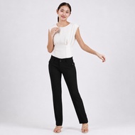 Goy - Formal Pants Wanita | Premium Semiwool Formal Work Pants with 2 Buttons