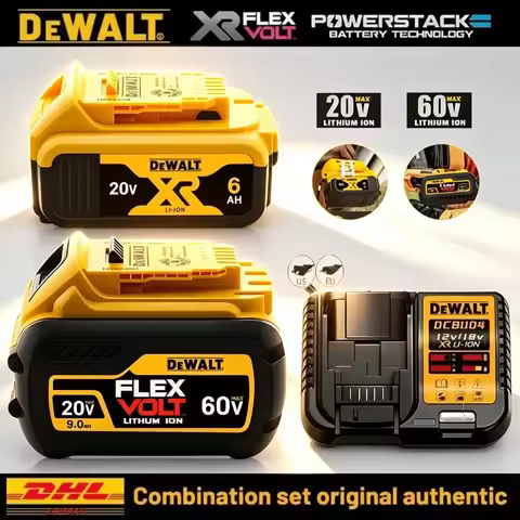 Original Dewalt 60V/20V Battery, 5AH 6AH 9AH Battery, DeWalt DCF DCD DCG DCS DWE Series Power Tools 