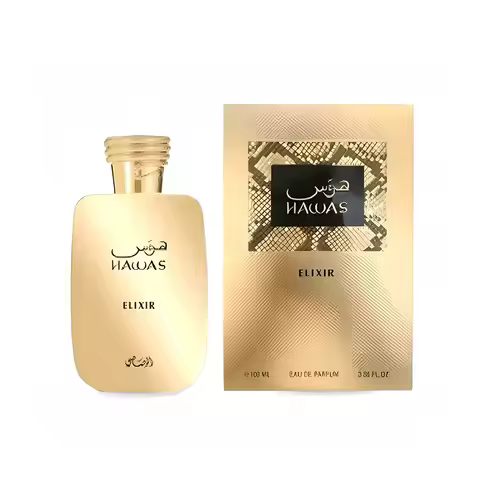 Rasasi Hawas Elixir Eau De Parfum Spray for Men – Intense Oriental Spicy & Amber Woody Scent, Long-L