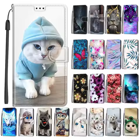 Flower Pattern Flip Case For Huawei Honor 8A 8X 8S Honor8A 2020 Prime Honor8S Wallet Leather Phone C