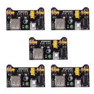 HiLetgo 5pcs 3.3V 5V Power Supply Module for MB102 102 Prototype Breadboard DC 6.5-12V or USB Power 