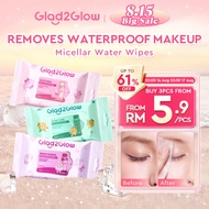 [NEW LAUNCH]Glad2Glow Micellar Water Makeup Remover Wipes All Series | Cleansing, Hydrating & Gentle