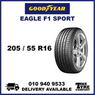 GOODYEAR EAGLE F1 SPORT - 205/55/16, 205/55R16 TYRE TIRE TAYAR 16 INCH INCI