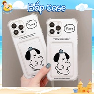 IPHONE Puppy Walk Flexible Card Holder, Shockproof, Camera Protection Case - iP 6/6s/7/8/Plus/X/XS/X